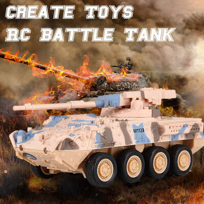 

Create Toys 8021 RC Battle Tank Car Remote Control RC Toy for Kids Boys Christmas Gift