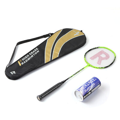 

Badminton Racket Set Ultralight Carbon Fiber Baminton Racquet&Tube of 3 Shuttlecocks Birdies with Cover Bag