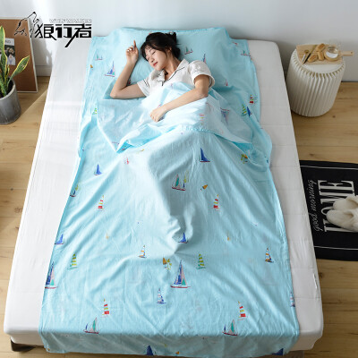 

Wolf walker dirty sleeping bag cotton portable travel tourist hotel hotel anti-dirty sheets adult indoor smooth sailing 120230cm LXZ-2033