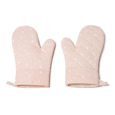 

NeillieN Home cloth gloves microwave oven gloves thick insulation gloves kitchen oven glovesSlip-proof heat-insulating gloves