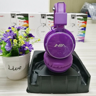 

NIA Q8 Wireless Bluetooth Headphones Foldable Stereo Headset with Mic Sport Bluetooth Earphone Support TF Card FM Radio