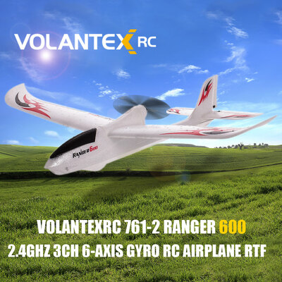 

VolantexRC 761-2 Ranger 600 24GHz 3CH 6-axis Gyro RC Airplane 600mm Wingspan Aircraft RTF Drone