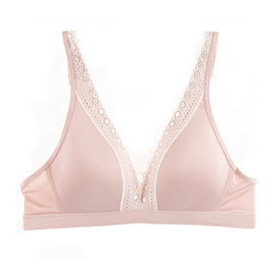 

Bra for women naughty lace wire free t-shirt bh super soft bras for a b c d cup