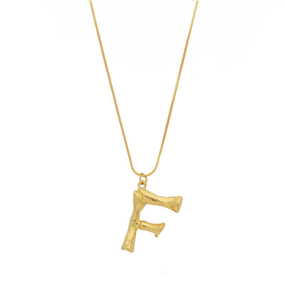 

NeillieN Letter necklace European&American exaggerated fashion necklace 26 capital English letter necklace Pendant torque