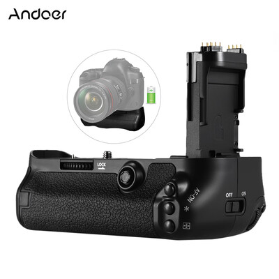 

Andoer BG-1W Vertical Battery Grip Holder Replacement for BG-E20 for Canon EOS 5D Mark IV DSLR Camera