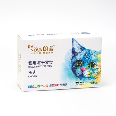 

RanoVA freeze-dried chicken cat snacks meat dry no grain fresh meat cat food partner 5 g 6 bags boxed 30g