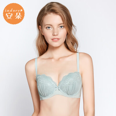 

Embrys An Duo bra sexy lace anti-sagging underwear palm cup cup gathered bra female HB0150U green GRN 75B