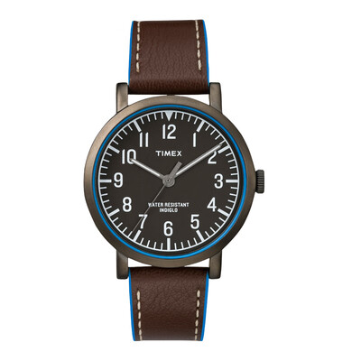 

Tianmei TIMEX Simple Black Quartz Watch Neutral Men&Women Fashion Watch T2P506