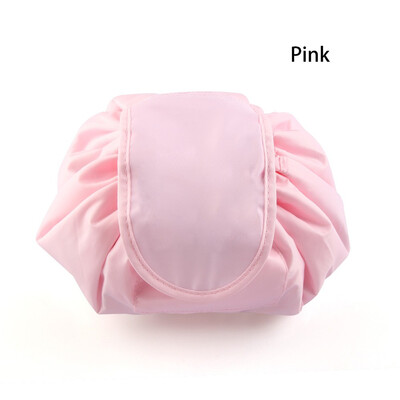 

2018 Women Fashion Travel Waterproof Lazy Makeup Bag Organizer Drawstring Cosmetic Bag Toiletry Case Wash Foldable Makeup Pouch