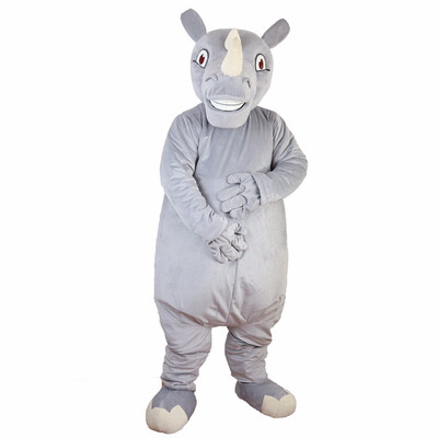 

LangtengGrey Rhinocero Mascot Costume Cartoon Cosplay Party Halloween Christmas Festival Performance