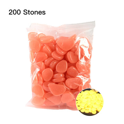 

200pcsBag Luminous Pebbles Glow in the Dark Stones Home Fish Tank Outdoor Decor Garden Walkway