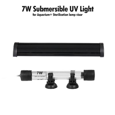 

7W Submersible UV Light Germicidal Lamp Water Clean Green Algae Bacteria Clear Waterproof UV Lamp for Fish Tank Aquarium