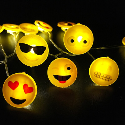 

Expression Shape String Lights for Patio Micro 2M 20-LED Timer Control Waterproof Battery Powered 5V
