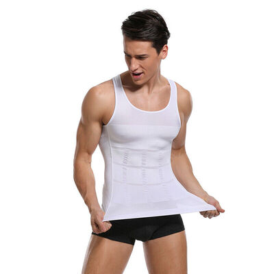

SLIMBELLE Mens Compression Slimming Body Shaping Slim Top Vest
