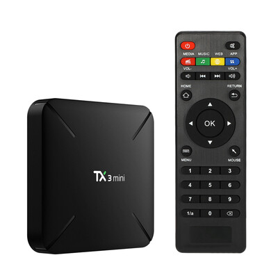 

TX3 mini Smart Android 71 TV Box Amlogic S905W Quad Core H265 1GB 8GB DLNA WiFi LAN HD Media Player