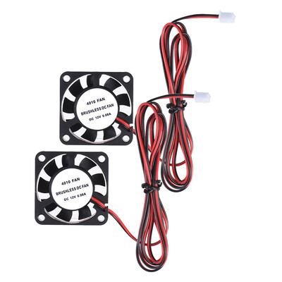 

2pcs Anet 40 40 10mm DC 12V Brushless Cooling Cooler Fan 2 Wire for RepRap i3 DIY 3D Printer