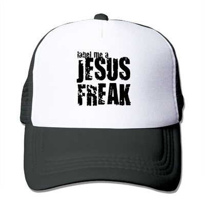 

FashionMZI Unisex Trucker Hat Label Me A Jesus Freak Mens Adjustable Mesh Cap Newest Baseball Caps
