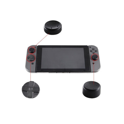 

Tseoa2Sets High quality 5pcsSet for Nintend Switch 3D Analog Joystick Caps for NS Thumbstick Grip Gamepad Silicone Cap for NS Joy