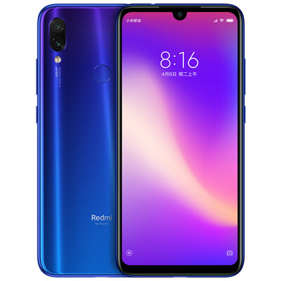 

Millet red rice Redmi Note7Pro AI double camera 6GB128GB Dream blue full Netcom 4G dual card dual standby drop screen camera game mobile phone