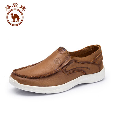 

Camel brand mens shoes business casual comfort leather England soft set foot slip W912307850 yellow brown 39245 yards