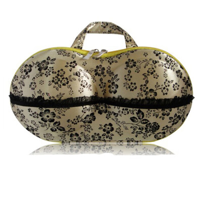

Colorful Pattern Underwear Storage Box Portable Bra Bag with Mesh&Handle for Travel Fitness