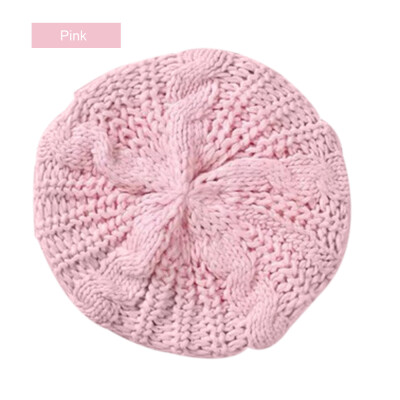 

Winter Warm Women Knitted Braided Beanie Hats Wool Crochet Slouchy Beanies Lady Beret Hat Ski Cap