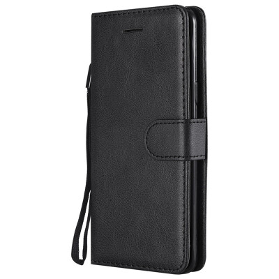 

Luxury Simple Solid Color Case For Samsung Galaxy S8 S9 A6 A8 J4 J6 Plus 2018 Flip Leather Capa Card Slot Phone Cover Fundas P06