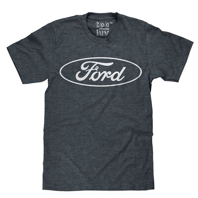 

Ford T-Shirt - Licensed Ford Oval Logo Shirt Indigo-Black