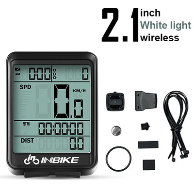 

INBIKE Waterproof Bicycle Computer Wireless MTB Bike Cycling Odometer Rainproof Stopwatch Speedometer Watch LED Digital Rate