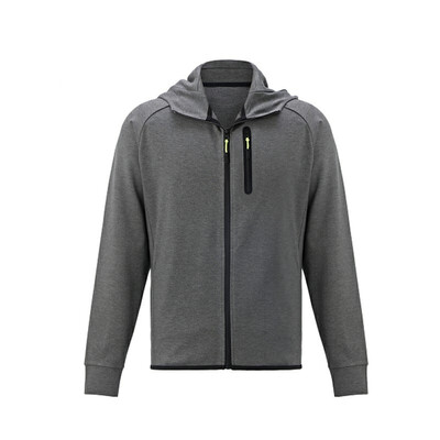 

Beijing made mens sweater hooded running training sports sweater jacket blue XL