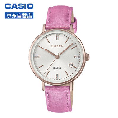 

CASIO watch SHEEN series ladies sweet macaron new color temptation fashion watch quartz watch SHE-4048CGL-7B
