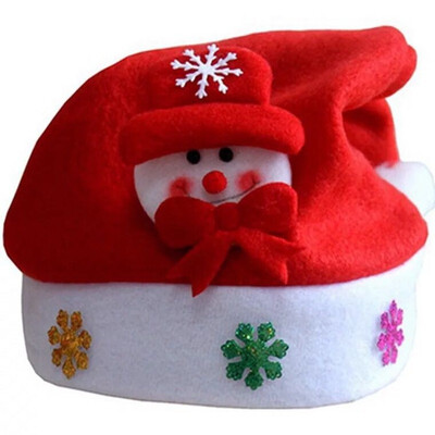 

Christmas Childrens Saint Applique Hat The Christmas Hat is Made of High Quality Flannelette Which is Soft&Comfortable