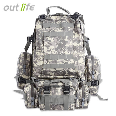 

Outlife Outdoor 50L MOLLE Military Camping Hiking Backpack