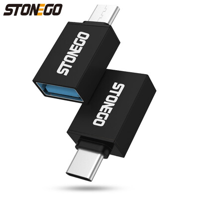 

STONEGO USB C To USB A OTG Adapter Aluminum USB 31 Type C Male To USB-A Female Connector for Smartphones Tablet Laptop
