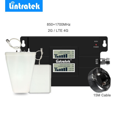 

Lintratek 3G 4G LTE Cellular Signal Booster UMTS 850MHz 17002100MHz AWS LCD Display Mobile Phone Amplifier Repeater Home Use15