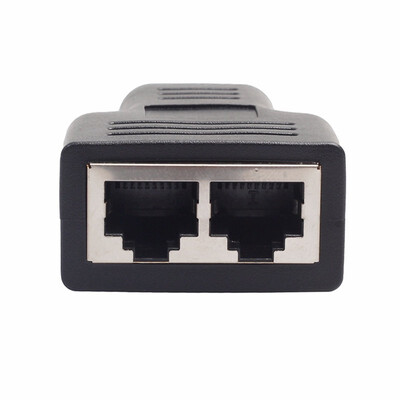 

1 to 2 Dual Female Port CAT5CAT 6 LAN Ethernet Sockt Network Connections Split