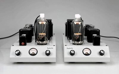 

Raphaelite CSM05 HiFi Power amplifier Single-ended monoblock 805 Tube amp pair with protective cover