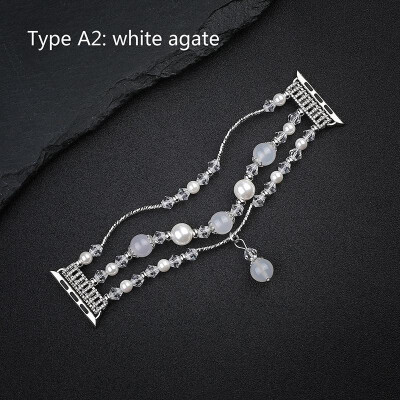 

Luxurious Agate Jewelry Watch Strap For Apple Smart watch band luxury Agate bands For 38MM 42MM Iwatch