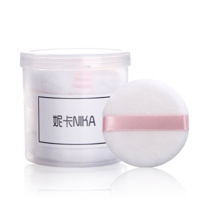 

Nika Nika flocking makeup loose powder puff honey powder NKF0063 storage box packaging 4 Pack