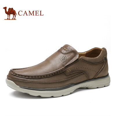 

Camel CAMEL Korean fashion comfortable business set foot leather shoes A912307900 khaki 43