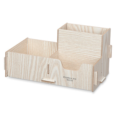 

Coix Multifunctional wooden pen holder creative storage box B2230