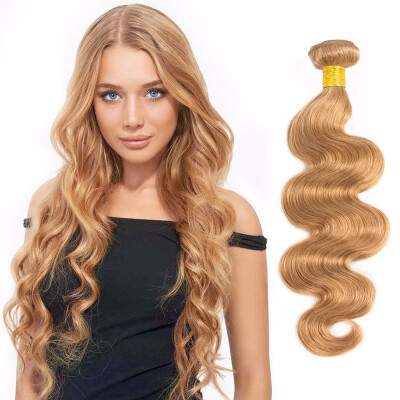 

Nami Hair Blonde Brazilian Hair Weaves Body Wave 4 Bundles Pure Color 27 100 Human Hair Extensions