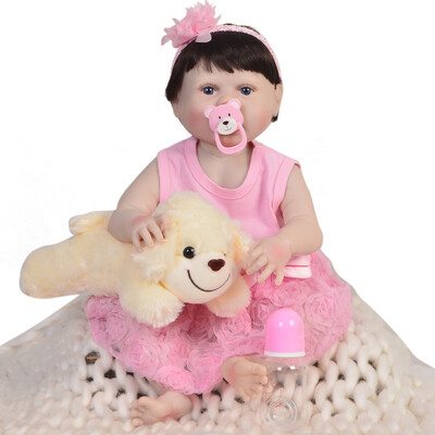 

Handmade 23 Inch Reborn Dolls Lifelike Full Body Silicone 57 cm Boy Doll Baby Toy Closed Eyes Kids Birthday Gift Red Skin