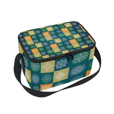 

ALAZA Lunch Box Insulated Lunch Bag Large Cooler Ancient Mandala Tote Bag