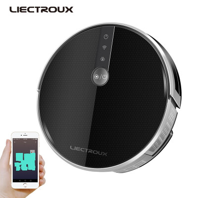 

LIECTROUX C30B Robot Vacuum Cleaner 2D Map Navigation Smart Memory 3000Pa Suction Map Shown on WiFi App Electric Water Tank