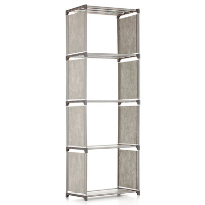 

5-Shelf Bookcase Book Shelves Bookshelf Storage Bin Books Display Shelving Unit Organizer