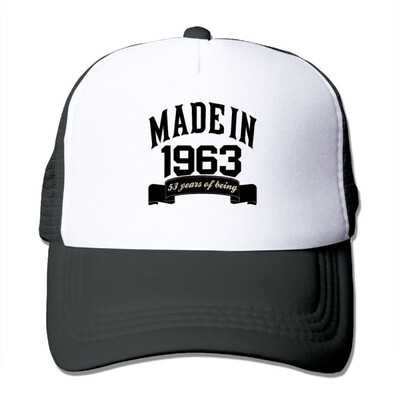 

Fdreattyuny Made in 1963 53 Years of Being 53th Birthday Fashion Baseball Cap for Men&Women Adjustable Mesh Trucker Hat