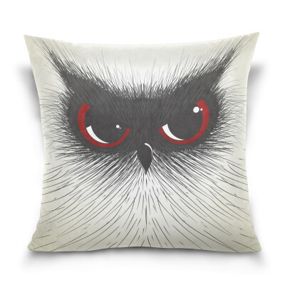 

ALAZA Thanksgiving Throw Pillow Cover 16 X 16 inch Cushion Cover with Hand Draw Owl Printed Pillowcase