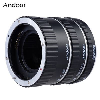 

Andoer Colorful Metal TTL Auto Focus AF Macro Extension Tube Ring for Canon EOS EF EF-S 60D 7D 5D II 550D Red