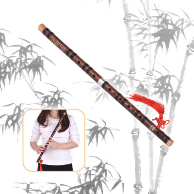 

G Key Chinese Traditional Instrument Dizi Bitter Bamboo Flute with Chinese Knot for Beginners